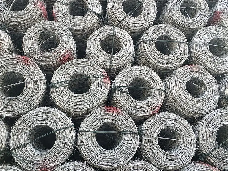 galvanized barbed wire