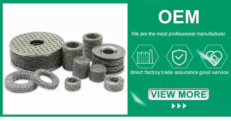 Compressed Knitted Wire Mesh