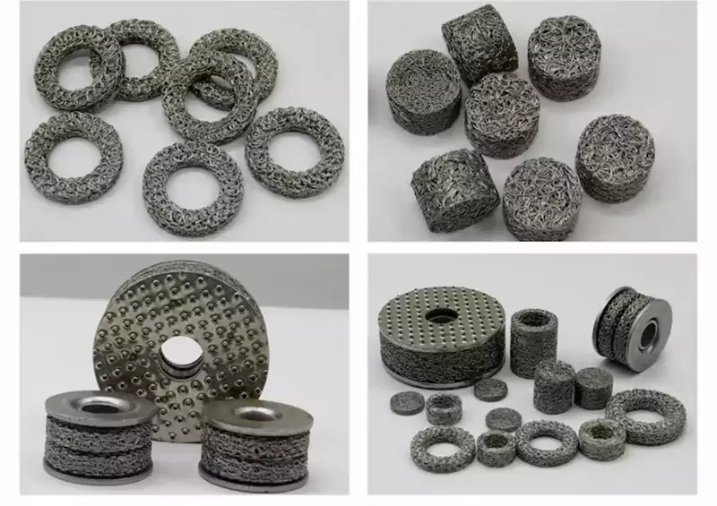 Compressed Knitted Wire Mesh