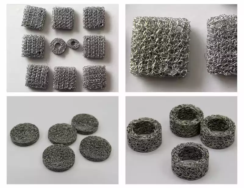 Compressed Knitted Wire Mesh