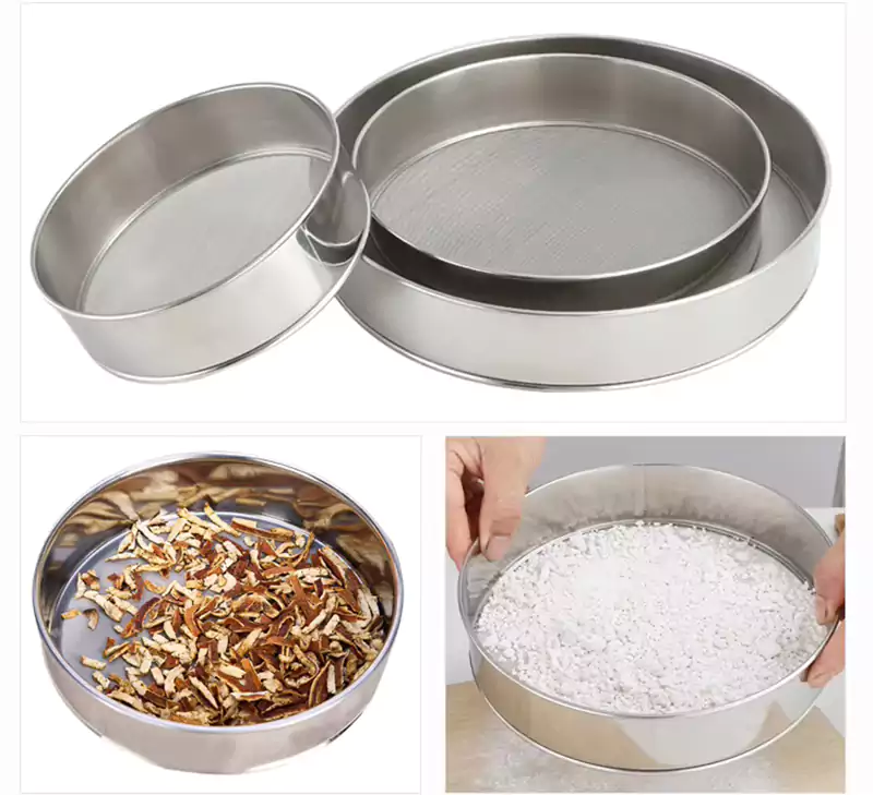 Stainless steel mesh sieve