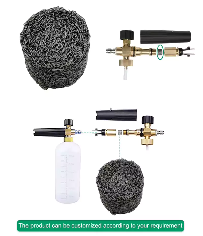 Vapor-liquid filter wire mesh