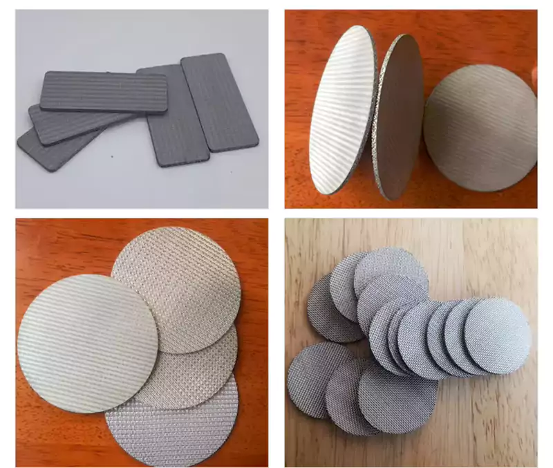 Sintered metal wire mesh sheet