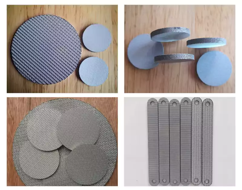 Sintered metal wire mesh sheet