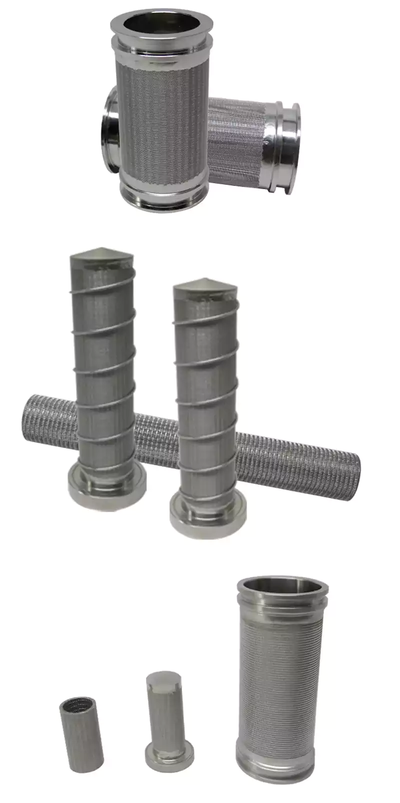 Sintered metal mesh tube