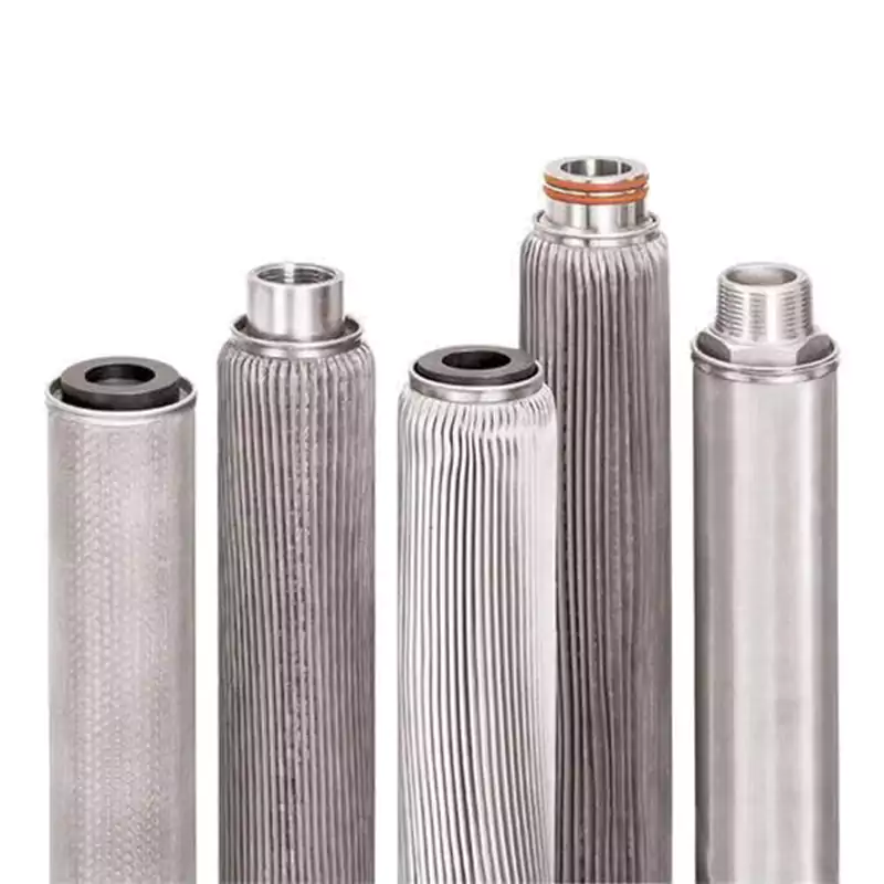Sintered metal mesh tube