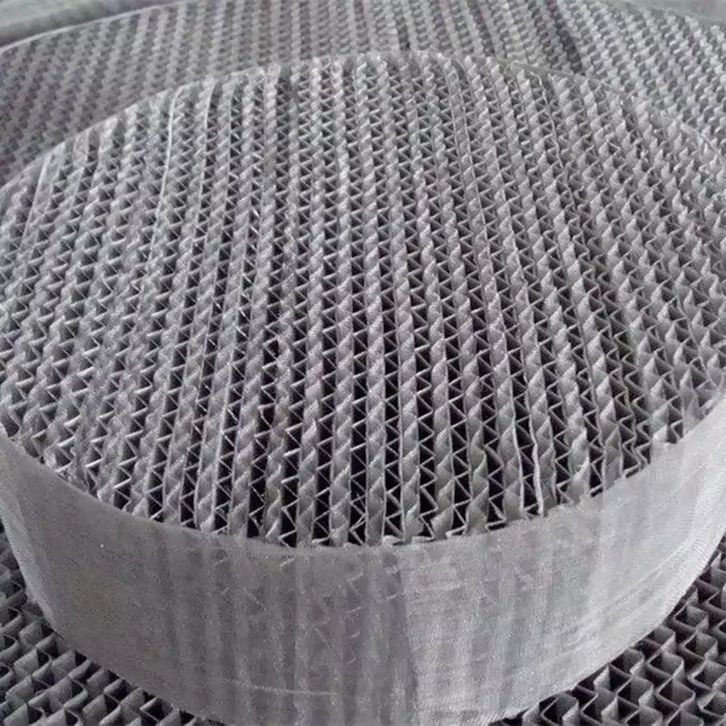 Structured Packing for petroleum filtration