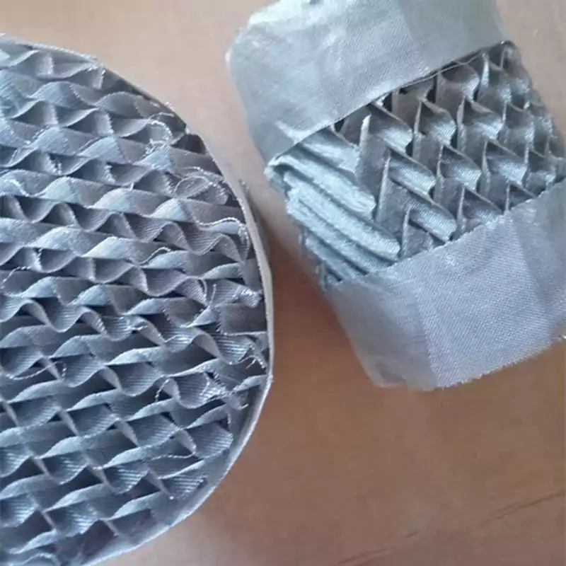 Structured Packing for petroleum filtration